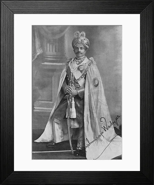 Framed Print : The Maharajah of Mysore, WW1