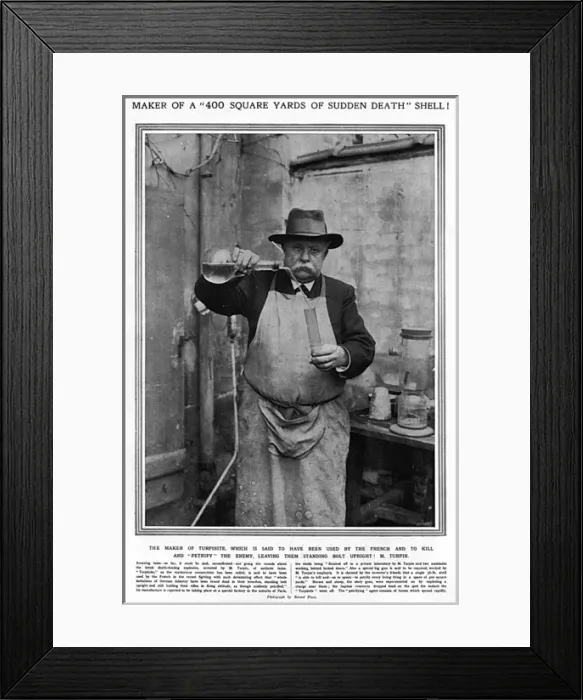 Framed Print : Eugene Turpin, inventor of turpinite, WW1 Framed Print : Eugene Turpin, inventor of turpinite, WW1
