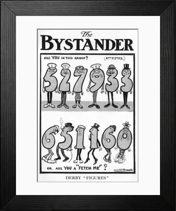 Framed Print : Bystander cover-Derby scheme Framed Print : Bystander cover-Derby scheme