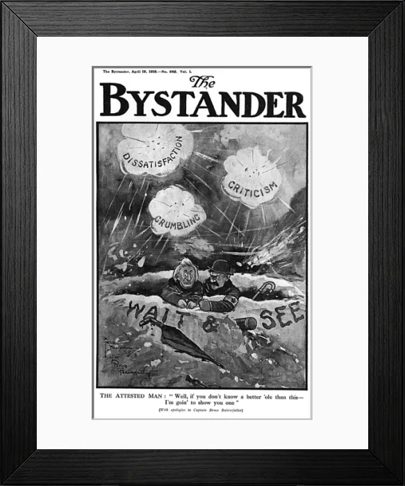 Framed Print : Bystander cover - Derby scheme attesting Bairnsfather Framed Print : Bystander cover - Derby scheme attesting Bairnsfather