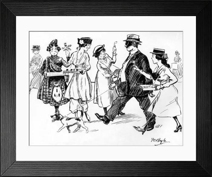 Framed Print : Armed against fate and flags by F C Boyle Framed Print : Armed against fate and flags by F C Boyle