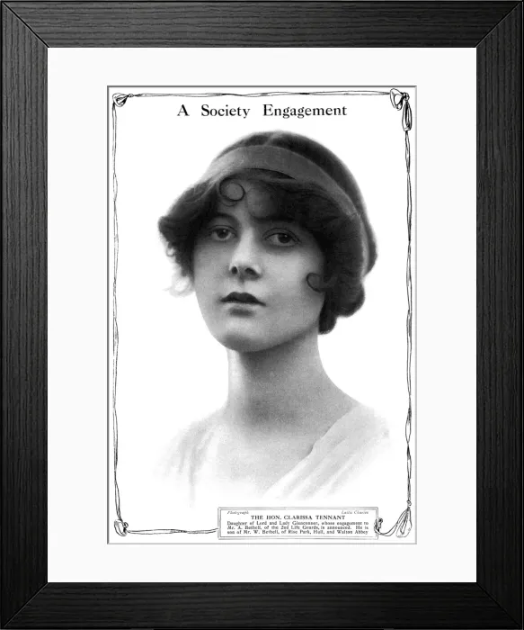 Framed Print : The Hon. Clarissa Tennant Framed Print : The Hon. Clarissa Tennant