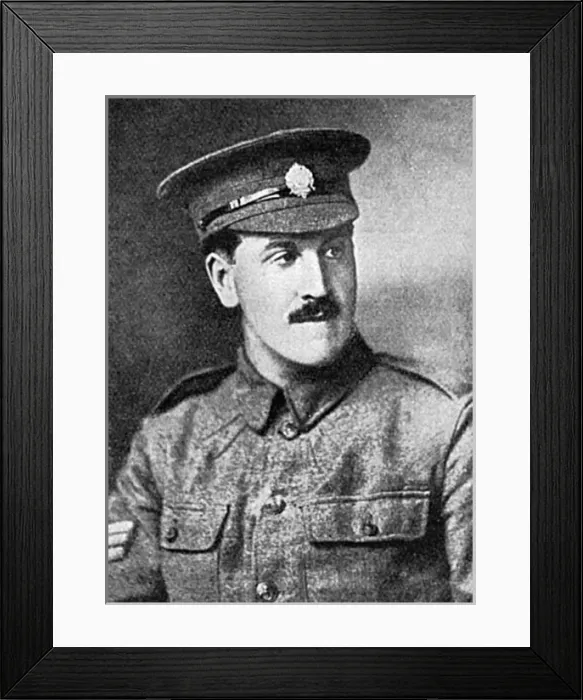 Framed Print : Lance-Sergeant Douglas Belcher V. C Framed Print : Lance-Sergeant Douglas Belcher V. C