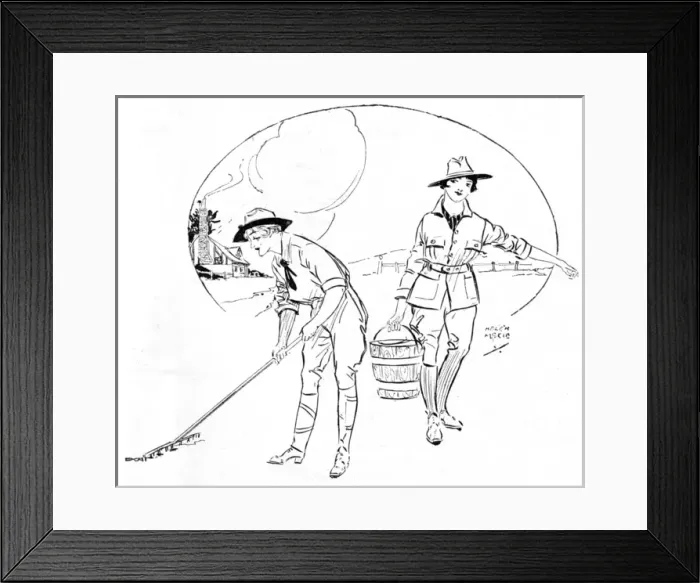 Framed Print : Working women on the land, WW1