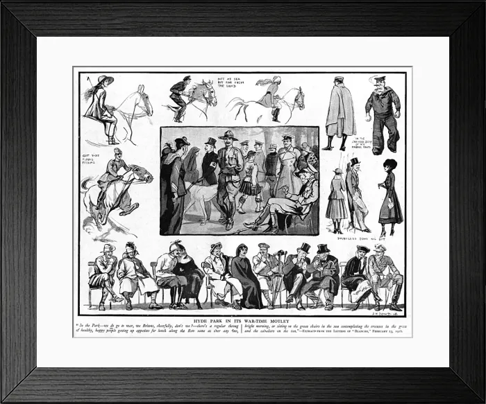 Framed Print : Wartime in London, WW1 Framed Print : Wartime in London, WW1