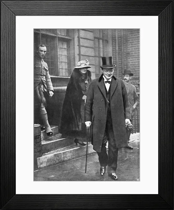 Framed Print : Churchill returns from the front, WW1 Framed Print : Churchill returns from the front, WW1