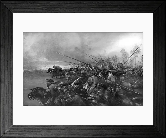 Framed Print : Rush of the Bengal Lancers, 1914 Framed Print : Rush of the Bengal Lancers, 1914