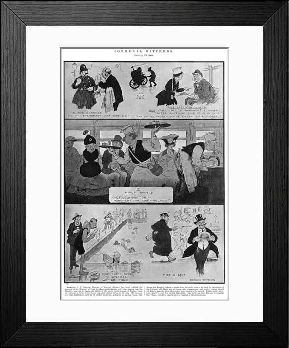 Framed Print : National / Communal Kitchens, WW1 Framed Print : National / Communal Kitchens, WW1