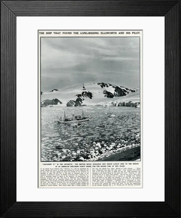 Framed Print : Found long missing Lincoln Ellsworth and pilot