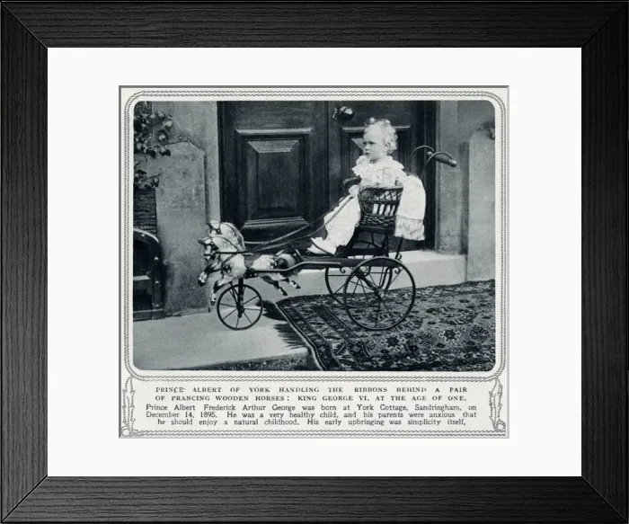 Framed Print : Prince Albert later George VI at the age of one Framed Print : Prince Albert later George VI at the age of one