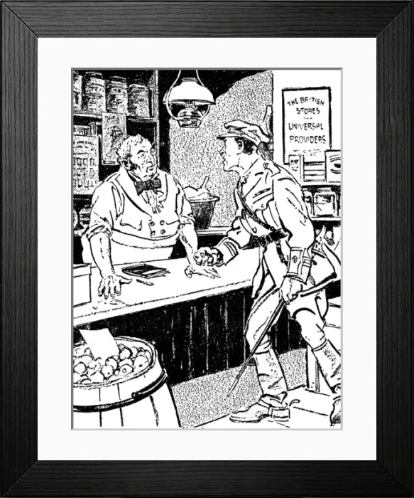 Framed Print : Munitions scandal, cartoon, WW1 Framed Print : Munitions scandal, cartoon, WW1