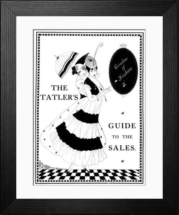 Framed Print : The Tatler Guide to Sales - WW1 fashion Framed Print : The Tatler Guide to Sales - WW1 fashion