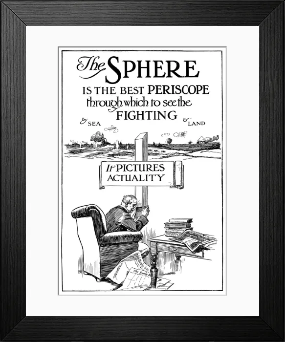Framed Print : Advertisement for The Sphere magazine, WW1 Framed Print : Advertisement for The Sphere magazine, WW1