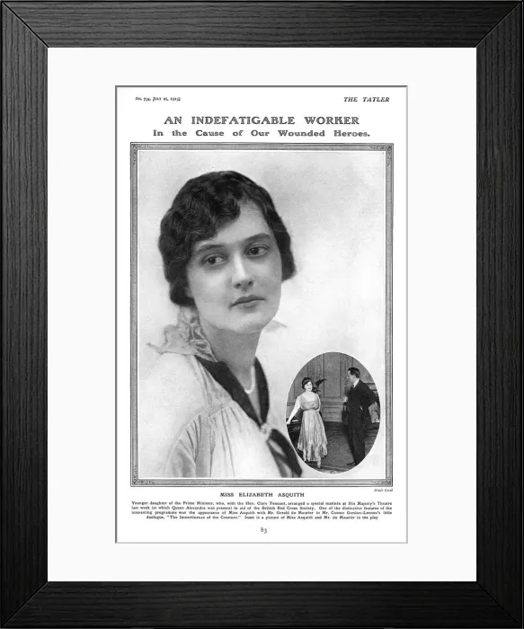 Framed Print : An indefatigable war worker, Elizabeth Asquith Framed Print : An indefatigable war worker, Elizabeth Asquith