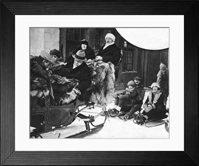 Framed Print : 1920s Society in Winter- Mr Gordon Selfridge Framed Print : 1920s Society in Winter- Mr Gordon Selfridge