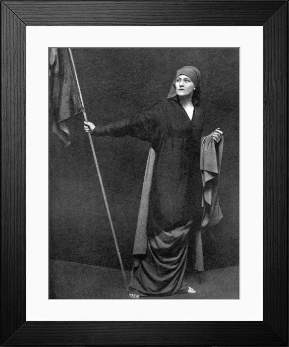 Framed Print : Miss Farnar-Bringhurst as Martryred Belgium Framed Print : Miss Farnar-Bringhurst as Martryred Belgium
