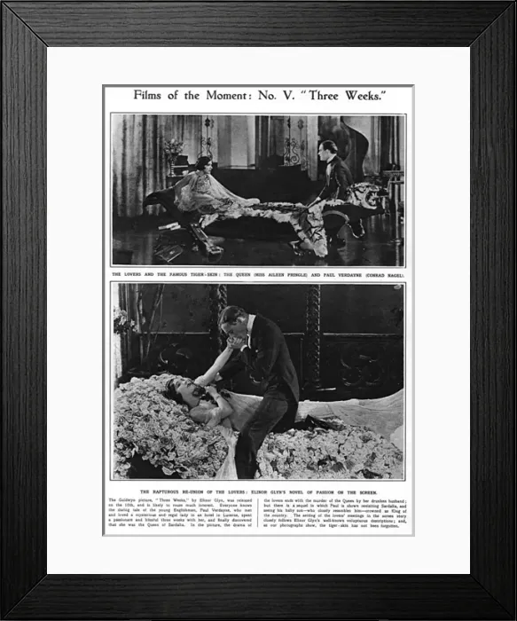 Framed Print : Three weeks film Framed Print : Three weeks film