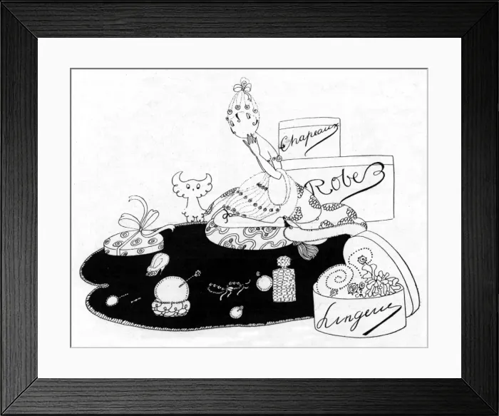 Framed Print : Eve and her luxuries, WW1 Framed Print : Eve and her luxuries, WW1