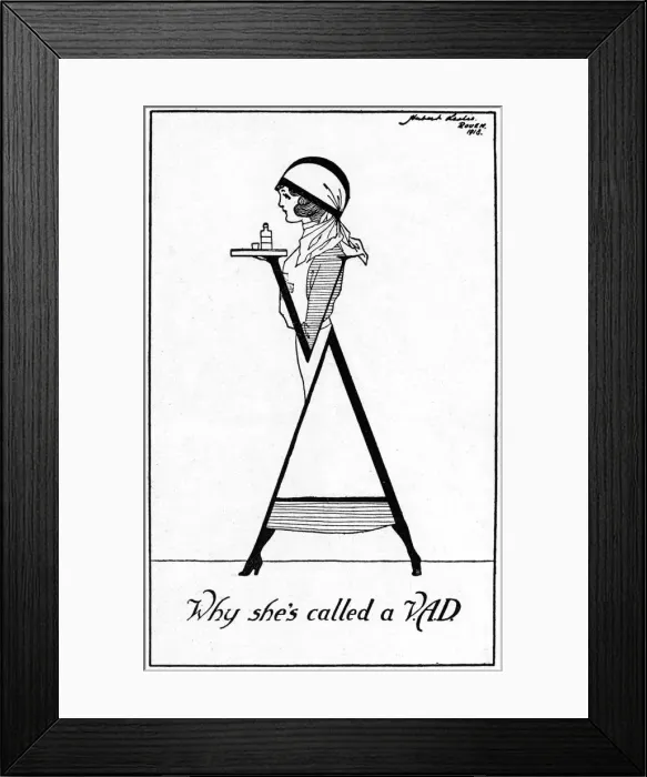 Framed Print : VAD girl, WW1 Framed Print : VAD girl, WW1