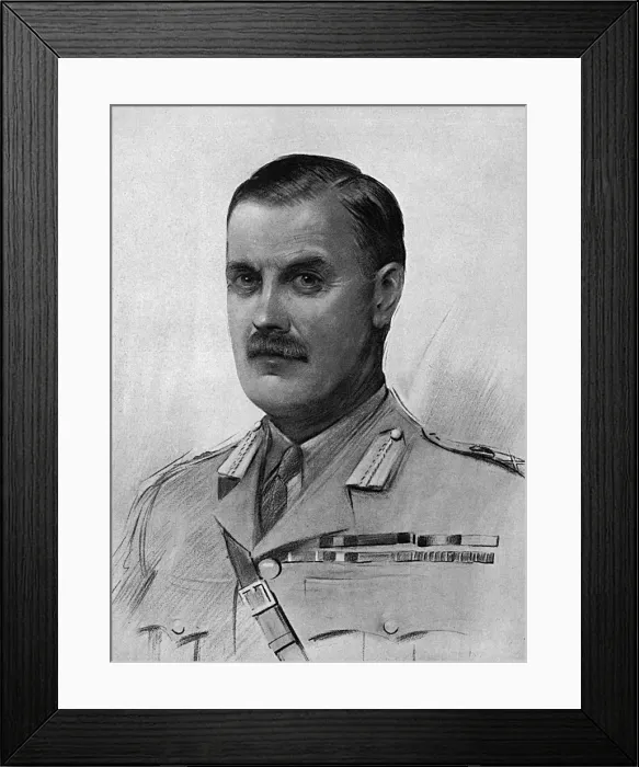 Framed Print : Major-General Sir George Macdonogh by Percival Anderson Framed Print : Major-General Sir George Macdonogh by Percival Anderson
