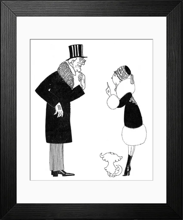 Framed Print : Eve talks to Lord Rhondda, the Food Controller, WW1 Framed Print : Eve talks to Lord Rhondda, the Food Controller, WW1
