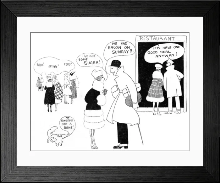 Framed Print : Food shortages, WW1 Framed Print : Food shortages, WW1