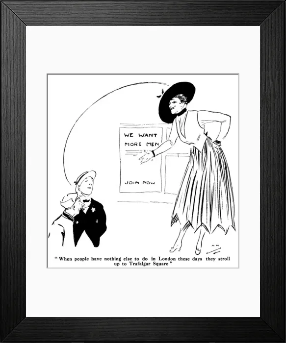 Framed Print : Women recruiters, WW1