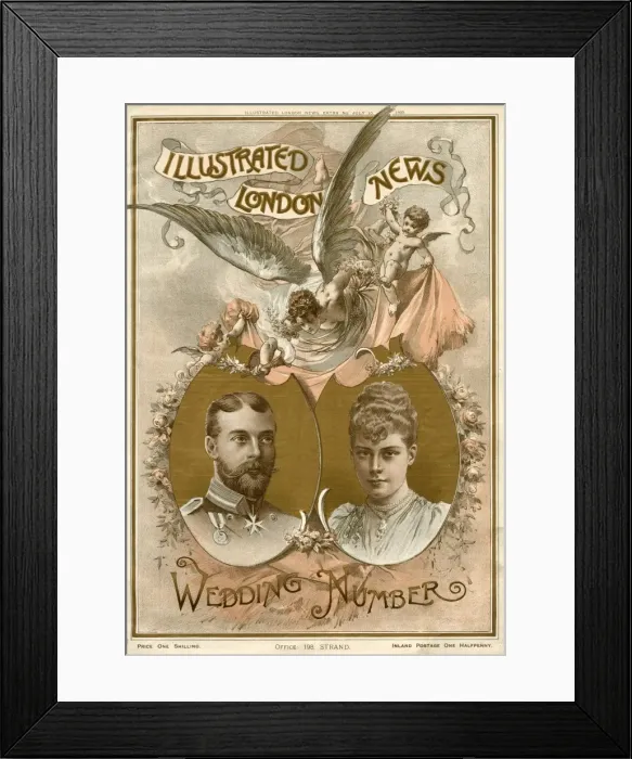 Framed Print : Royal Wedding 1893 of Duke and Duchess of York Framed Print : Royal Wedding 1893 of Duke and Duchess of York