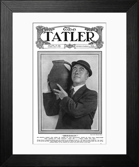 Framed Print : Tatler cover - George Robey Framed Print : Tatler cover - George Robey