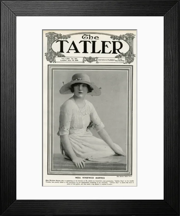 Framed Print : Tatler cover - Winifred Barnes