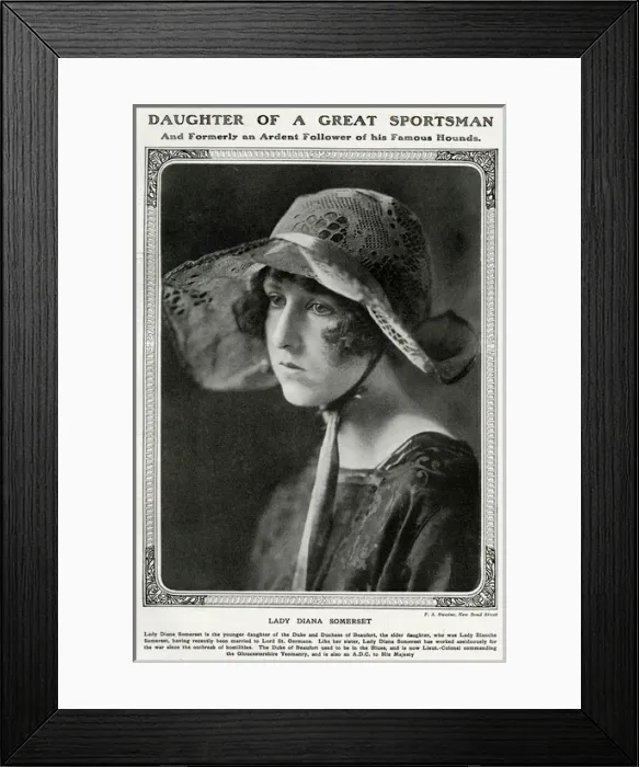 Framed Print : Lady Diana Somerset Framed Print : Lady Diana Somerset