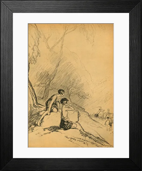 Framed Print : Once Upon a Time - a sketch by Claude Shepperson Framed Print : Once Upon a Time - a sketch by Claude Shepperson