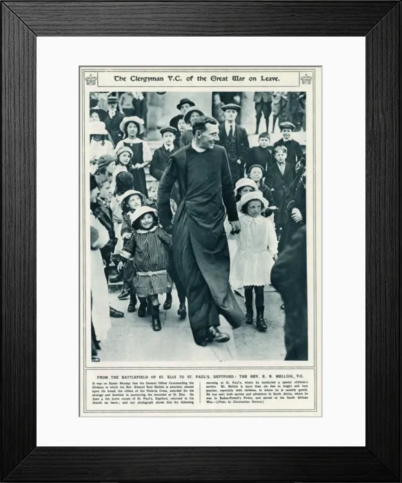 Framed Print : Reverend Edward Noel Mellish V. C. M. C Framed Print : Reverend Edward Noel Mellish V. C. M. C