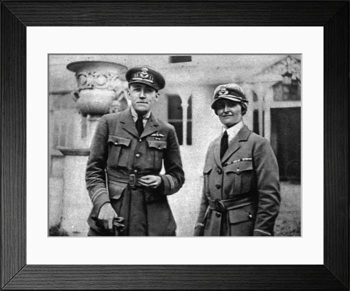 Framed Print : Miss Mairi Chisholm and Captain W. T. Hall Framed Print : Miss Mairi Chisholm and Captain W. T. Hall