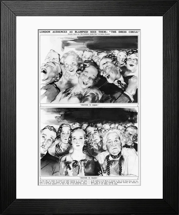 Framed Print : London Theatre audiences Framed Print : London Theatre audiences