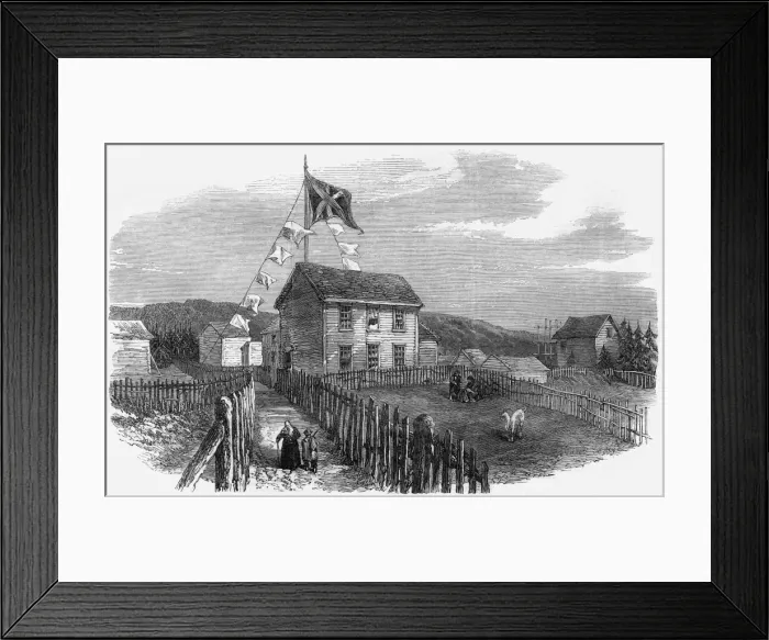 Framed Print : Telegraph station in Hearts Content Bay, Newfoundland Framed Print : Telegraph station in Hearts Content Bay, Newfoundland
