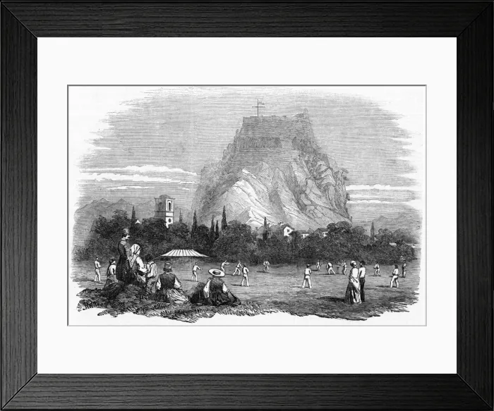 Framed Print : Cricket Match at the Garrison, Corfu, Greece Framed Print : Cricket Match at the Garrison, Corfu, Greece