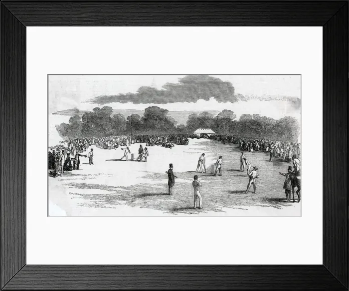 Framed Print : Cricket match at the cricket-ground at Castle Howard Framed Print : Cricket match at the cricket-ground at Castle Howard