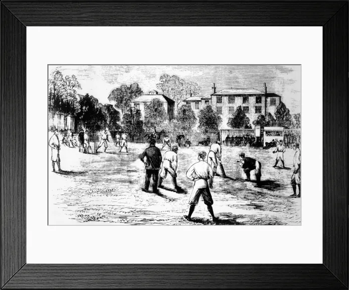 Framed Print : Opening day of the season at Lords 1865 Framed Print : Opening day of the season at Lords 1865