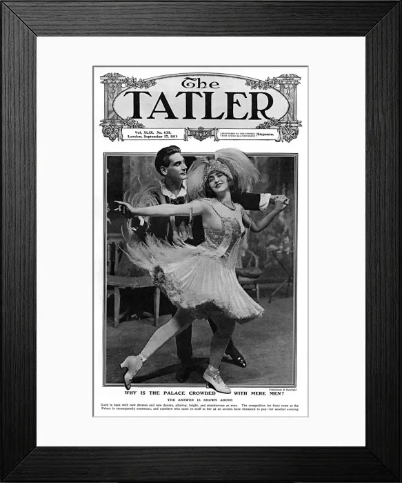 Framed Print : Tatler cover - Gaby Deslys Framed Print : Tatler cover - Gaby Deslys