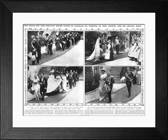 Framed Print : Wedding of King Manuel of Portugal Framed Print : Wedding of King Manuel of Portugal