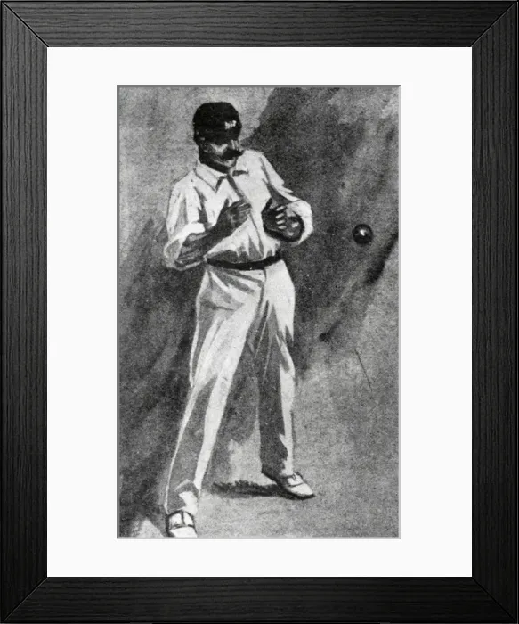 Framed Print : Cricket Match, England v Australia 1902 Framed Print : Cricket Match, England v Australia 1902