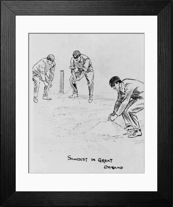 Framed Print : Cricket Match, England v Australia 1902 Framed Print : Cricket Match, England v Australia 1902