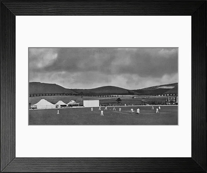 Framed Print : Cricket at Folkestone Framed Print : Cricket at Folkestone