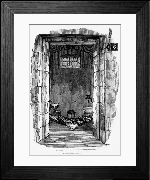 Framed Print : Pentonville prison cell interior Framed Print : Pentonville prison cell interior