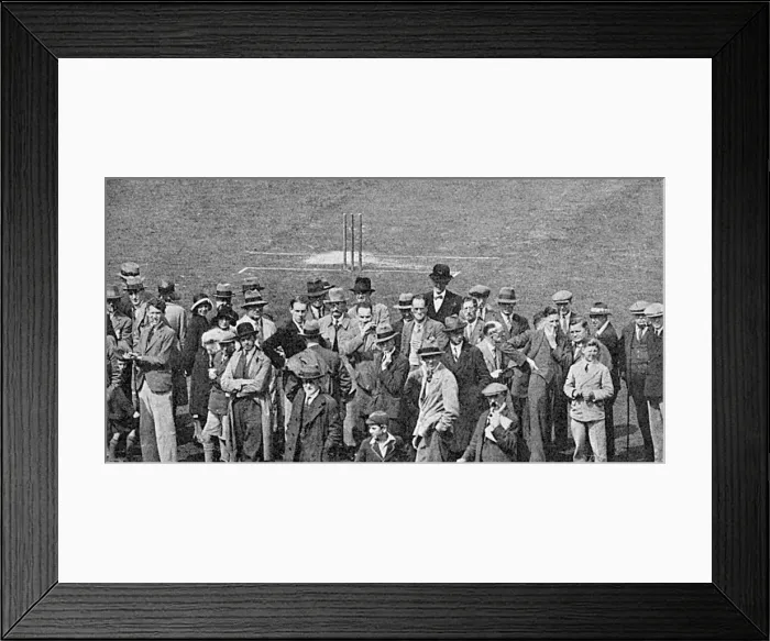 Framed Print : Unruly Oval cricket crowd Framed Print : Unruly Oval cricket crowd