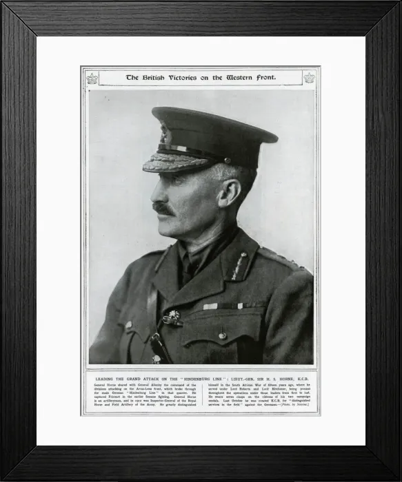 Framed Print : General Henry Horne Framed Print : General Henry Horne
