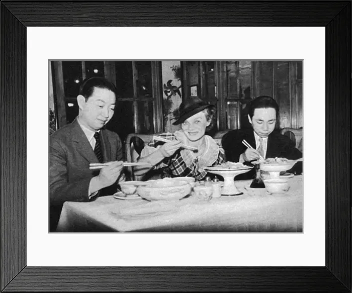 Framed Print : Carol Coombe Gives a Chopstick Lunch Framed Print : Carol Coombe Gives a Chopstick Lunch