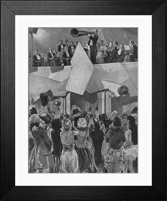Framed Print : Announcing a royal birth, 1923 Framed Print : Announcing a royal birth, 1923