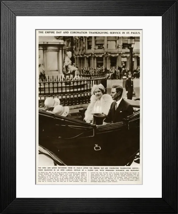 Framed Print : Empire Day and Coronation thanksgiving service at St Paul s Framed Print : Empire Day and Coronation thanksgiving service at St Paul s